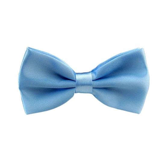 Men Bow Tie Detachable Design Adjustable Fit Solid Color Formal Bow Tie