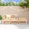 VidaXL Garden Lounge Set 3 Pcs Solid Pine Wood 825408