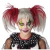California Costume Clown Punk Rocker Twin Pigtail Black Light Glow-in-the-Dark Costume Wig, 7020-062, One Size