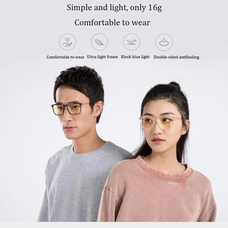 Оригинальные очки Xiaomi Mijia 50%, анти-синие, синие очки Pro, сверхлегкие анти-УФ-очки, устойчивые к усталости для игр, компьютера, телефона, вождения