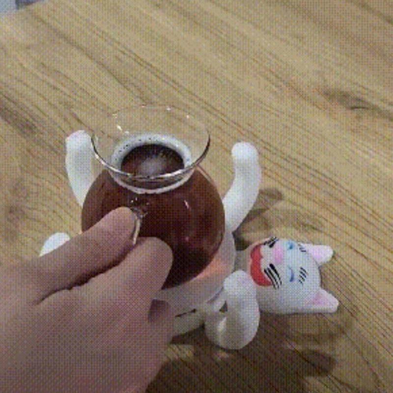 Креативный 3D-принт Забавные подставки для кошек Изолированная подставка Орнамент Снятие стресса Украшение для кружки Сувениры для вечеринок Подарки на день рождения