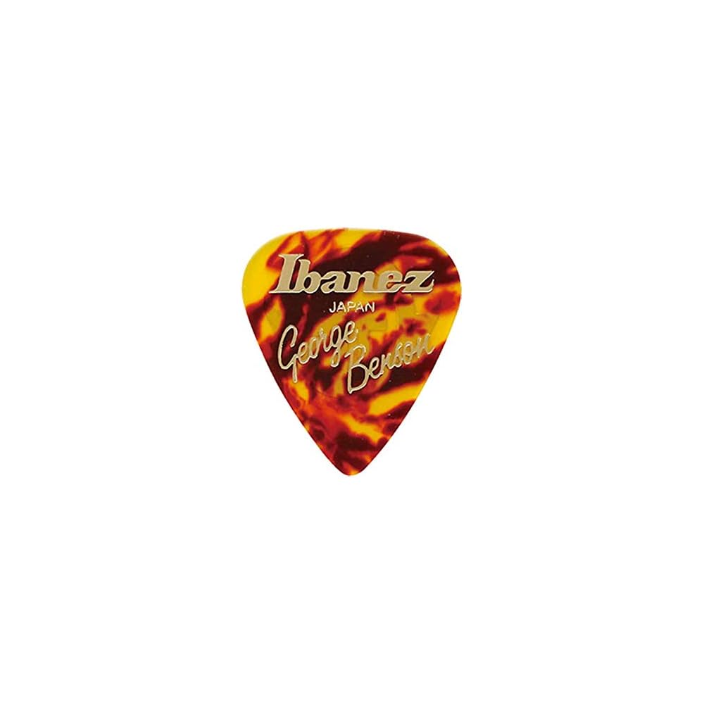 Ibanez George Benson Signature Picks 6-Pack Shell Brown Teardrop Guitar Accessories