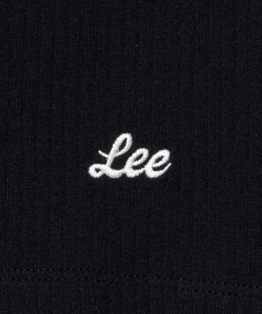 Женская футболка с U-образным вырезом LEE Черная
