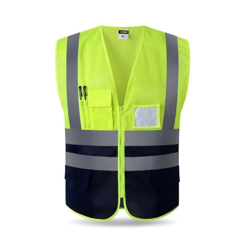 Breathable Security Vests High Visibility Workwear Uniforms Work Vest  Running Cycling Sports