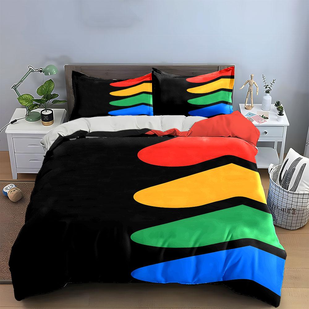 Colorful abstract arrow shapes. Bedding sets Duvet cover sets Duvet covers Pillowcases(1*Duvet Cover 2*Pillowcases without duvet insert)