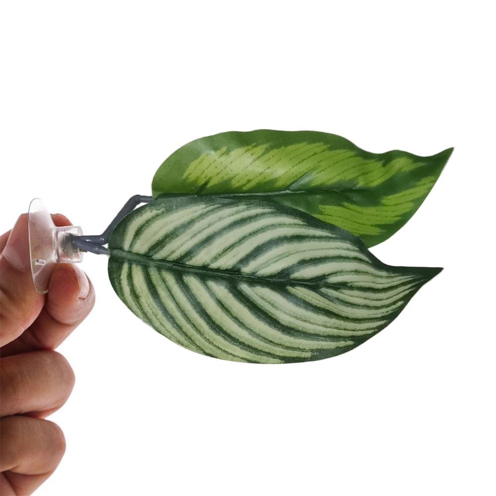 Имитация аквариумного ландшафта с присосками Искусственные растения Подставка для рыбок Бетта Лист Аквариум