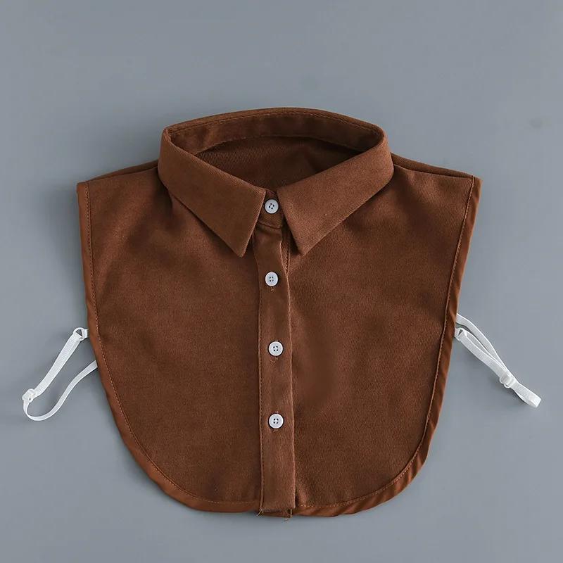Women Vintage Lapel Shirt Fake Collar Detachable False Collar Sweater Decorative Blouse Top Woman Fuax Cols Clothes Accessory