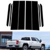 8Pcs Car Pillar Posts Window Molding Cover Trims BC Column Panel Parts Decoration Stickers Fit For Chevrolet Silverado 2500 HD /3500 HD 2020-2025