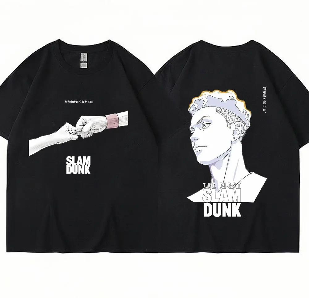Новая футболка Футболка Slam Dunk Футболка Аниме Ryota Miyagi Футболки унисекс Женская баскетбольная команда Короткий рукав Оверсайз Корейская уличная одежда