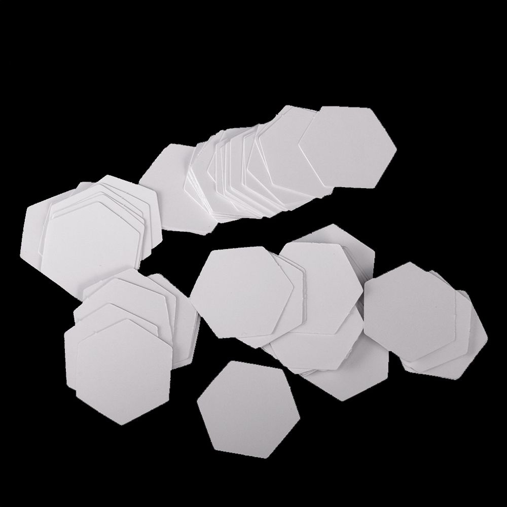 100PCS Sewing Patterns Craft Handmade Patchwork Paper Garment Fabric Quilting Hexagon Templates
