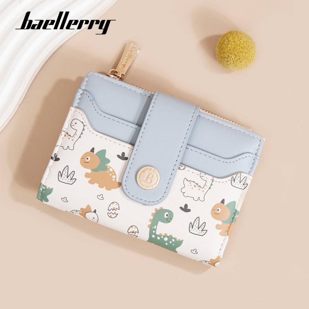 Женский кошелек Baellerry с мультяшным мишкой из ПУ с надежной молнией для повседневного использования