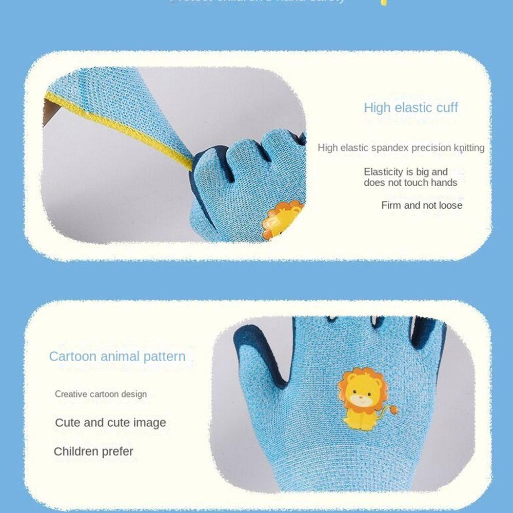 Non-Slip Kids Gardening Glove Waterproof Garden Glove Cute Children Protective Glove  Planting