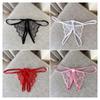 Seductive Lace Butterfly T-Back Open Crotch Lingerie Panties