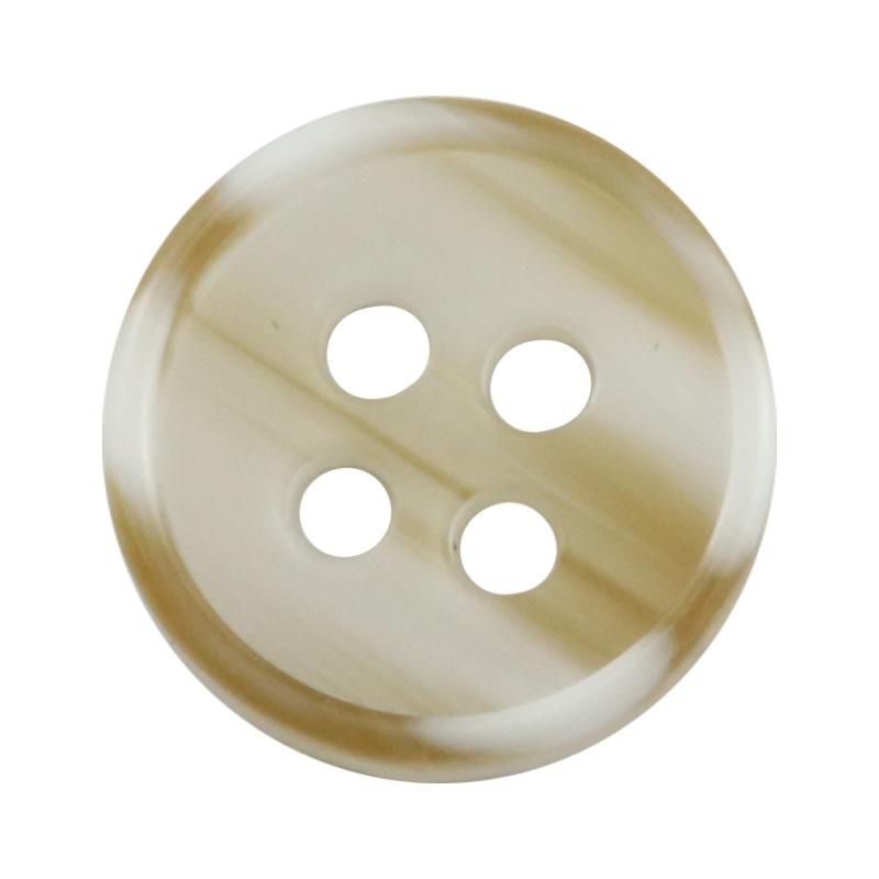 Four-Eye Resin Thin-Edge Buttons, White Coffee Shirt Buttons, Summer Clothing Buttons, Knitted Cardigan Sleeve Collar Buttons