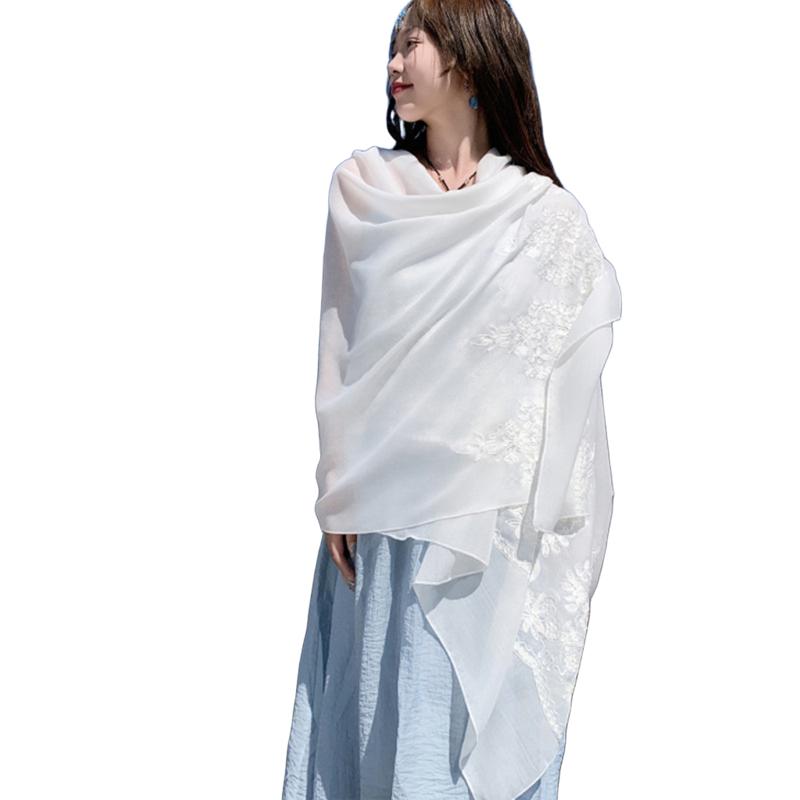 Vintage Ethnic Fashion Versatile Sunscreen Travel Scarf For Women