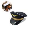 Captain Cap for Women Men Role Play Party Cosplay Aviator Top Hat Stage Performances Props Hat Party Headwear