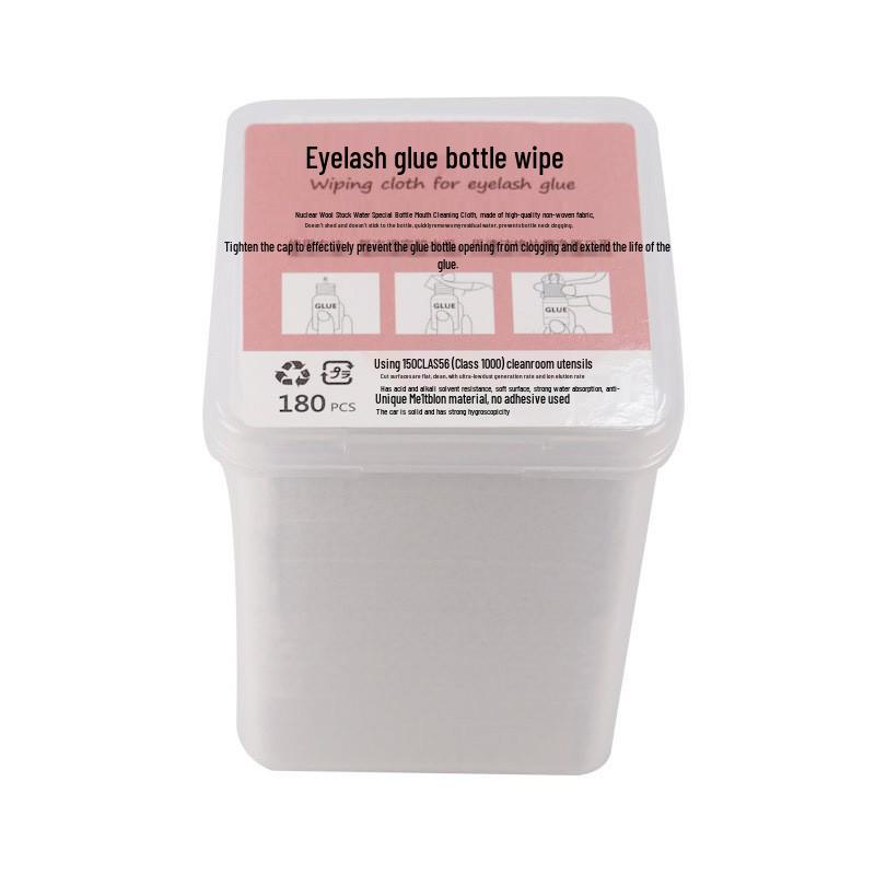 Eyelash Extension Anti-Clog Glue Eraser and Cleaning Wipes