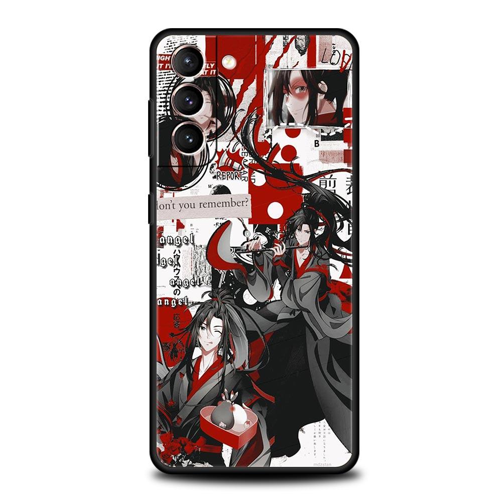 Аниме Мо Dao Zu Shi MDZS Чехол для телефона Samsung Galaxy S22 S21 S20 Ultra FE 5G S10E S10 S9 S24 Plus S23 Черный