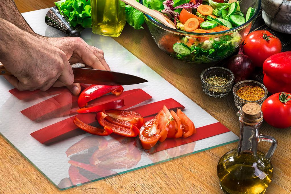 GLASS CUTTING BOARD 35x52 Christmas