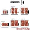2pcs, 2D FLAT PRINTING Curtains (Without Rod) Snowflake Curtain(2) Minimalist Holiday Curtains Versatile Polyester Fabric