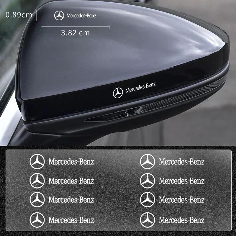 FEN1 Car Logo Body Side Fender Door Window Trunk Decals Stickers Exterior Deco For Mercedes Benz AMG W204 W211 W212 W166 W117 W176