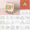 House Watercolor Painting Set DIY Painting Sketch Book Mini Painting Book  Kids