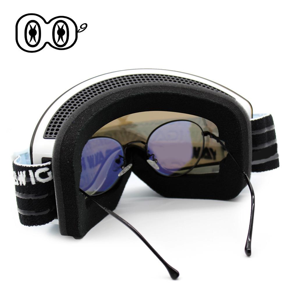 Outdoor Double-layer Anti-fog Large Cylindrical Ski Glasses Men's and Women's Professional Ski Equipment UV-proof Goggles