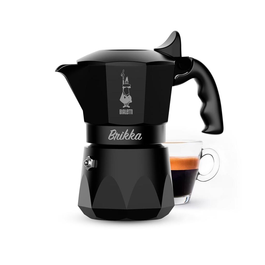Ограниченная версия BIALETTI Brikka Black 2 Cup Direct Fire Type Maker Espresso Maker [цвет Япония] (Кофе Маккинетта)