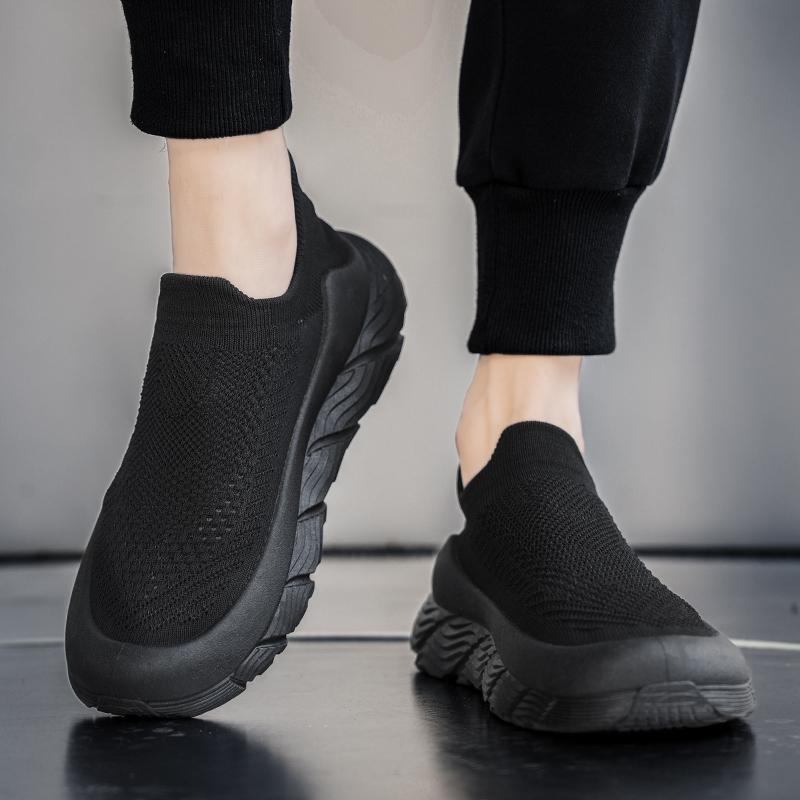 Модная популярная мужская летняя повседневная обувь с сеткой, дышащая, универсальная, для ходьбы, толстая подошва, нескользящая, легкая, 2024 г., мужская спортивная обувь