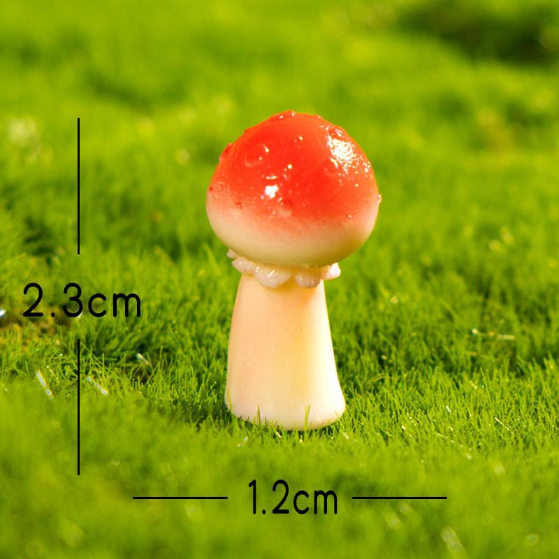 Artistic Resin Mushroom Figures For Fairy Garden Craft Home Decor Gift For Hobbyists