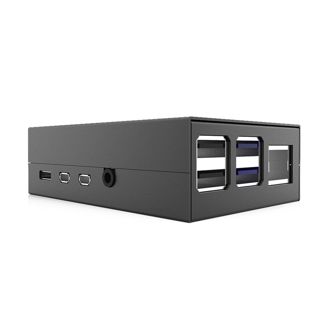 Raspberry Pi 4 Metal Case with Fan Support, Dual Color Options