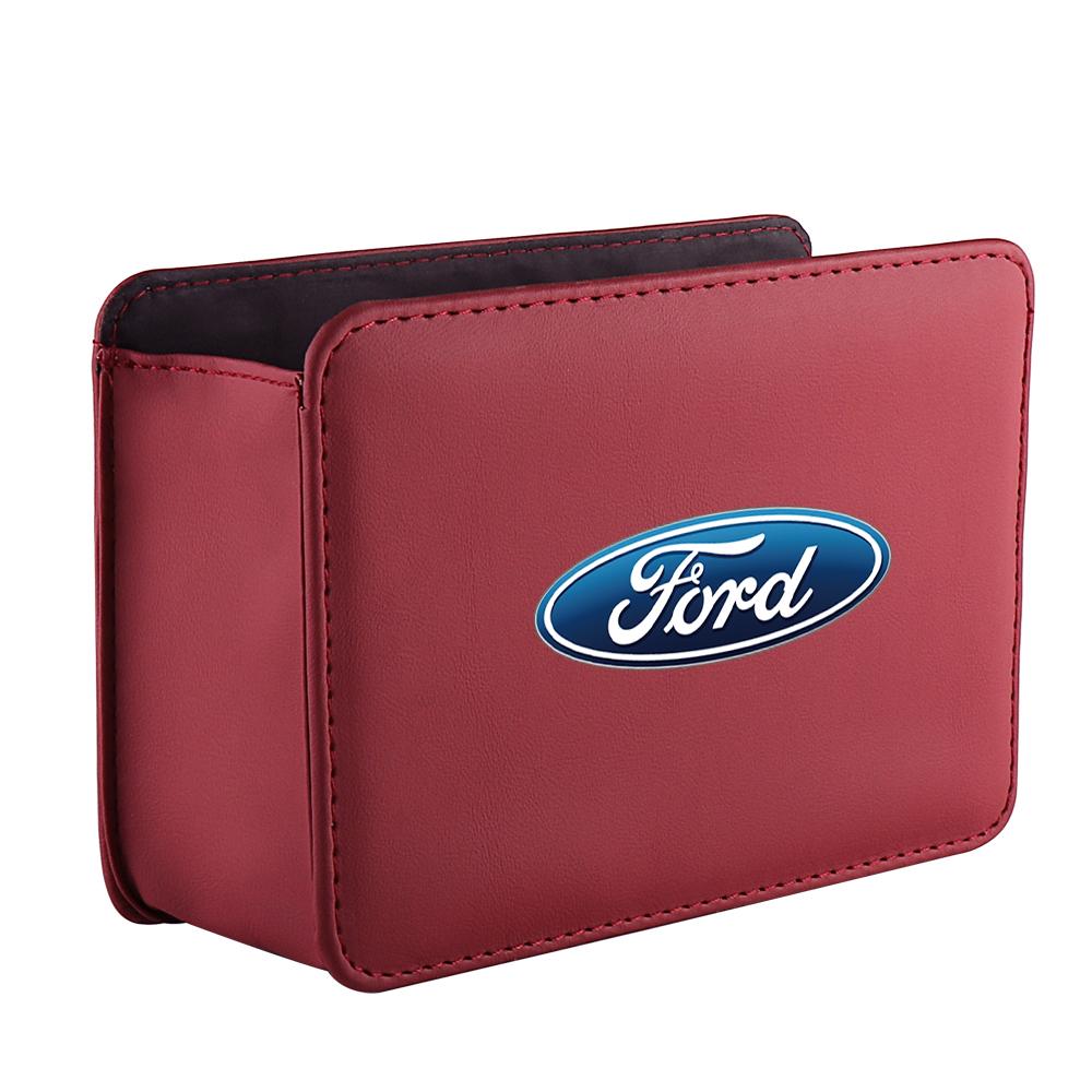 ZDO1 1Pcs Leather Car Door Side Seat Back Storage Bags For Ford Focus Ford ST Mondeo RS MK2 MK4 MK3 Fiesta Mustang Shelby Escape Kuga