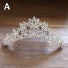 Детская мини-корона, расческа для волос с кристаллами и стразами, жемчужное сердце, цветок, диадемы, расческа, заколка для волос, свадебная корона принцессы, украшения для волос
