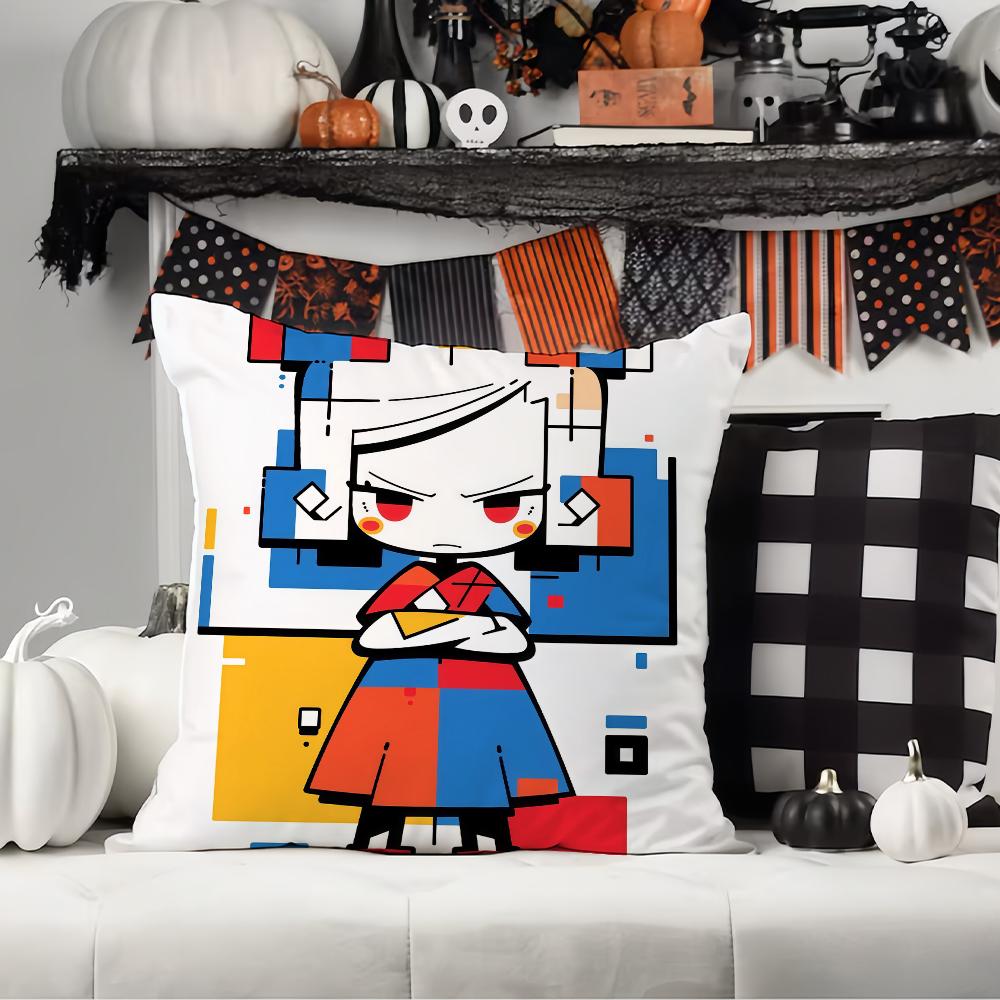 Fashion Print Piet Mondrian Pillow Case Office Cushions Suitable For Sofa Car Bedroom Decorative Cushion Cover