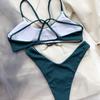 Women's Sexy Back Cross Bikini Two Piece Swimsuit
