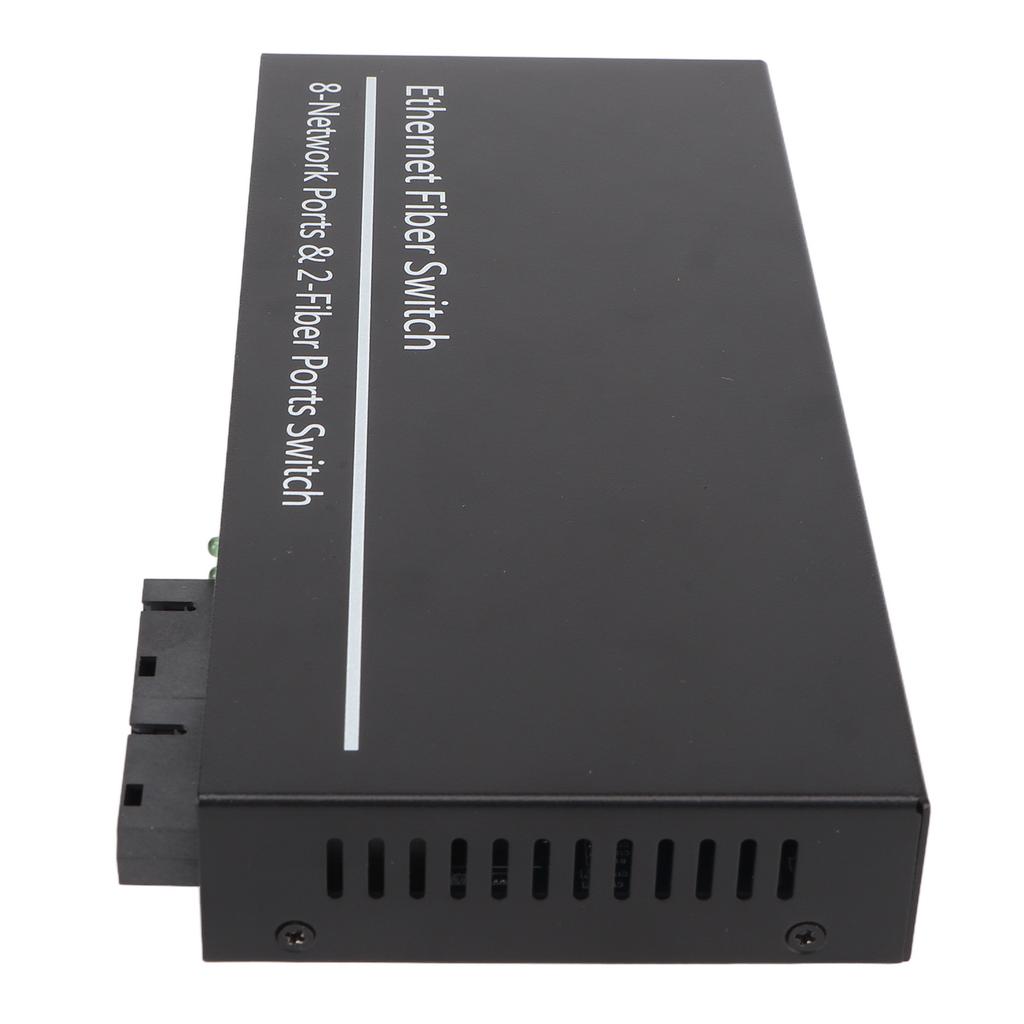 Ethernet-коммутатор по оптоволокну Tx1310нм RX1550нм, 2 оптических порта, 8 электрических портов, одномодовый трансивер до 20 км