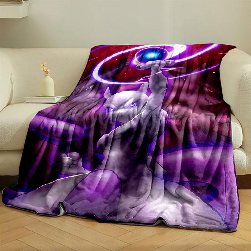 A powerful creature holds a glowing energy orb with swirling purple light. for all seasons blanket lunch break throw gift