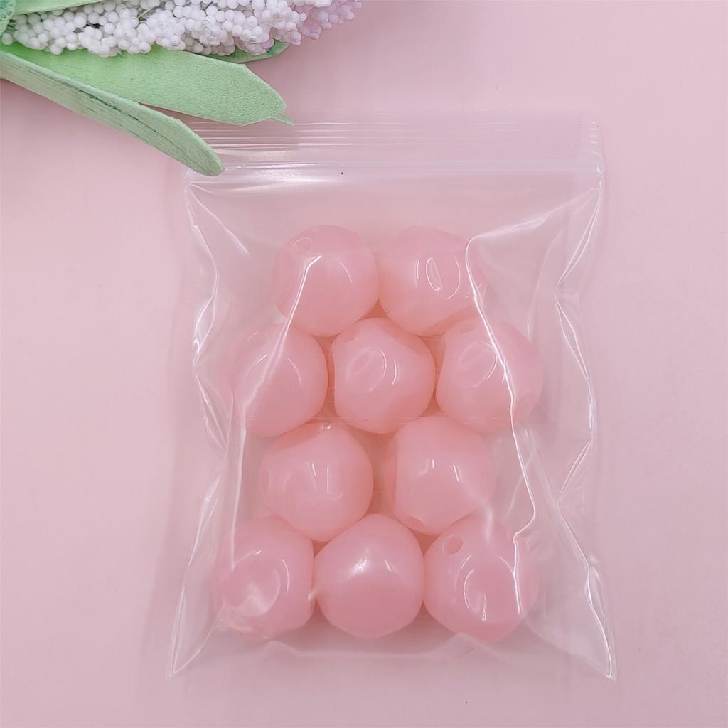 Акриловые поделки, модные многогранники с отверстиями, сделай сам, 10 шт./пакет, ювелирные аксессуары, цвет макарон, материалы для бисера, свободные бусины, перламутровый имитация нефрита