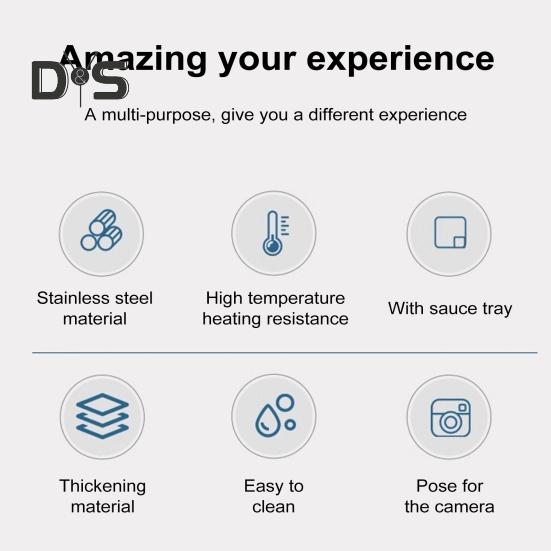 Поднос для закусок из нержавеющей стали с миской для макания, полированный дизайн, поднос для сэндвичей, суши, чипсов, пельменей, салатов