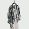 New Zebra Scarf Women's Autumn and Winter High-end Office Shawl Dual-purpose Versatile Thickened Warm Scarf