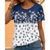 Модная футболка с 3D-принтом для женщин, летняя распродажа, топы с коротким рукавом и круглым вырезом, уличные тренды, женская одежда, свободная женская рубашка