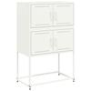 VidaXL Buffet blanc 68,5x38,5x107 cm acier, armoire, armoire latérale, armoire de rangement, armoire, placard, buffet haut, 846487