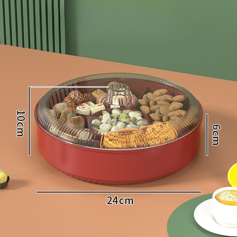 Поднос для сухофруктов, легкий, креативный, пищевой, двухслойный, ящик для хранения фруктов с крышкой, бытовая коробка для закусок, конфет, сухофруктов
