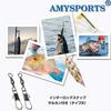 AMYSPORTS Fishing Snap Fishing Snaps with Rolling Interlocking Type for Bluefish and Saltwater 50 34kg Swivels, Snaps, Swivels, Snaps, B, Fishing,