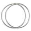 [P1684] - Silver 'Simplicity' Hoop Earrings - 70 Mm 2 Mm