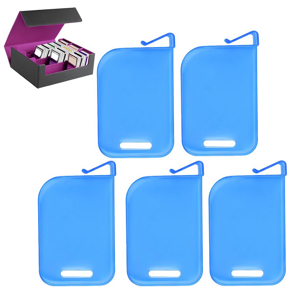 5Pcs PP Plastic Trading Card Box Baffle Clip Game Card Multi-layer Box Card Spacer Storage Classification Barrier Plate Clip