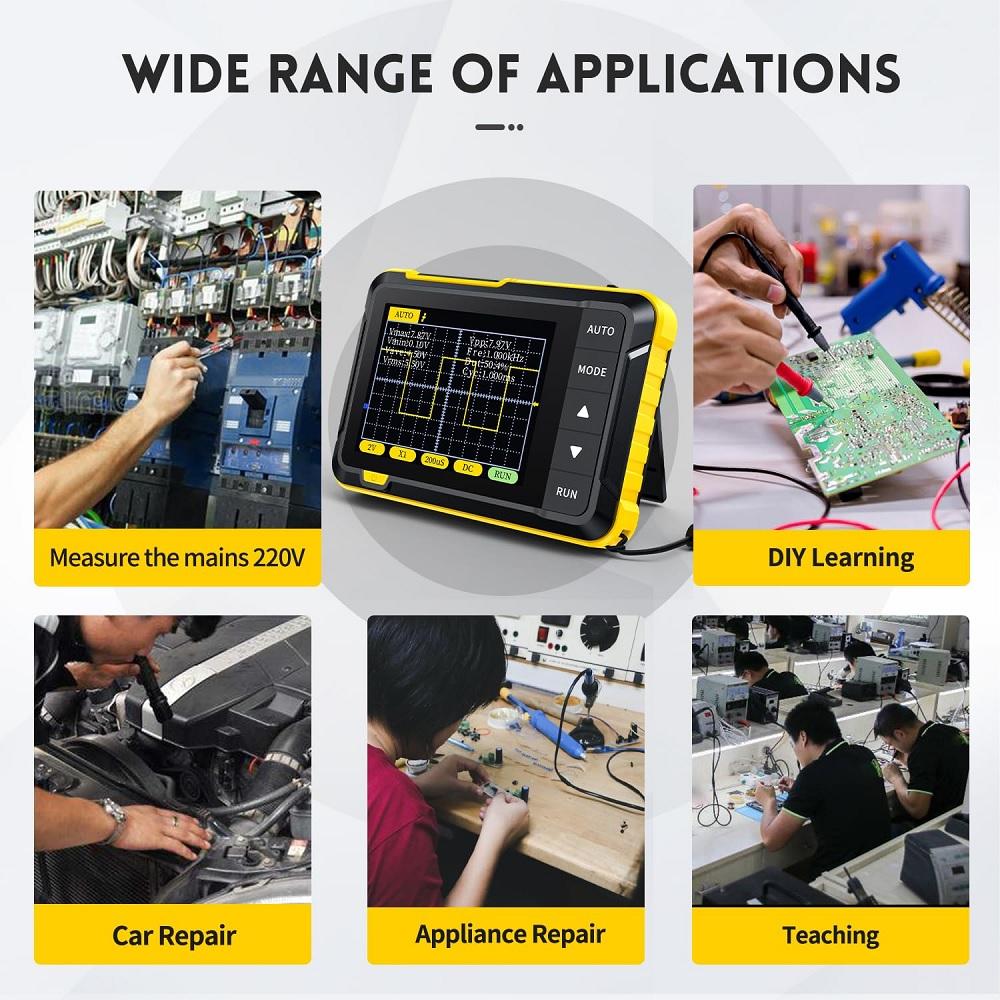 DSO152 Handheld Small Oscilloscope Portable Digital Oscilloscope 200KHz Standard