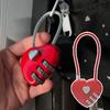 063U Combination Lock Waterproof Resettable Zinc Love Heart Shape Password Padlock