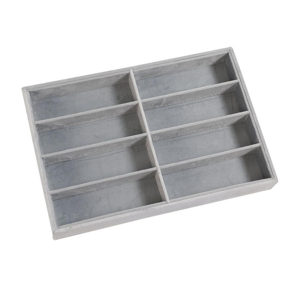 Stackable Sunglass Organizer Beige Grey Eyeglass Display Tray New Glasses Holder for Men Women