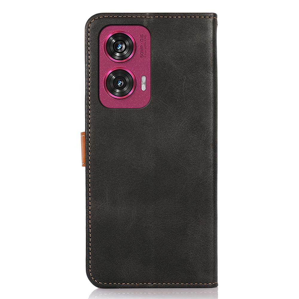 KHAZNEH For Motorola Edge 50 Fusion 5G Cell Phone Cases PU Leather Card Holder Magnetic Cover